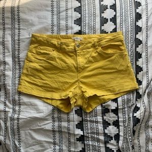 Yellow H&M Shorts